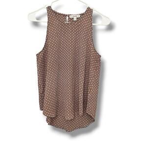E&M Juniors multicolor sleeveless button back tank top  - medium